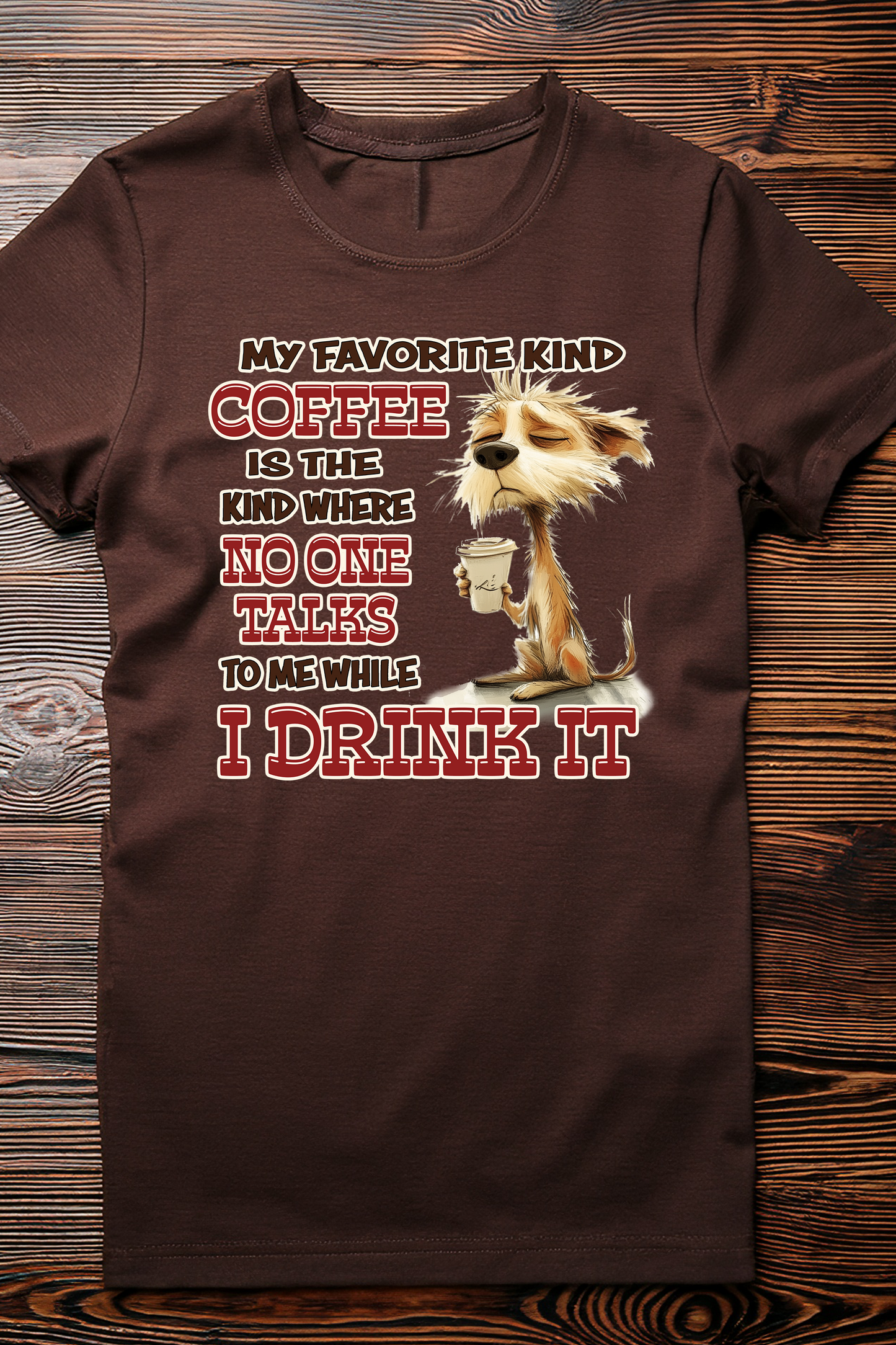 Funny Coffee Lover T-Shirt – No Talkie Before Coffee
