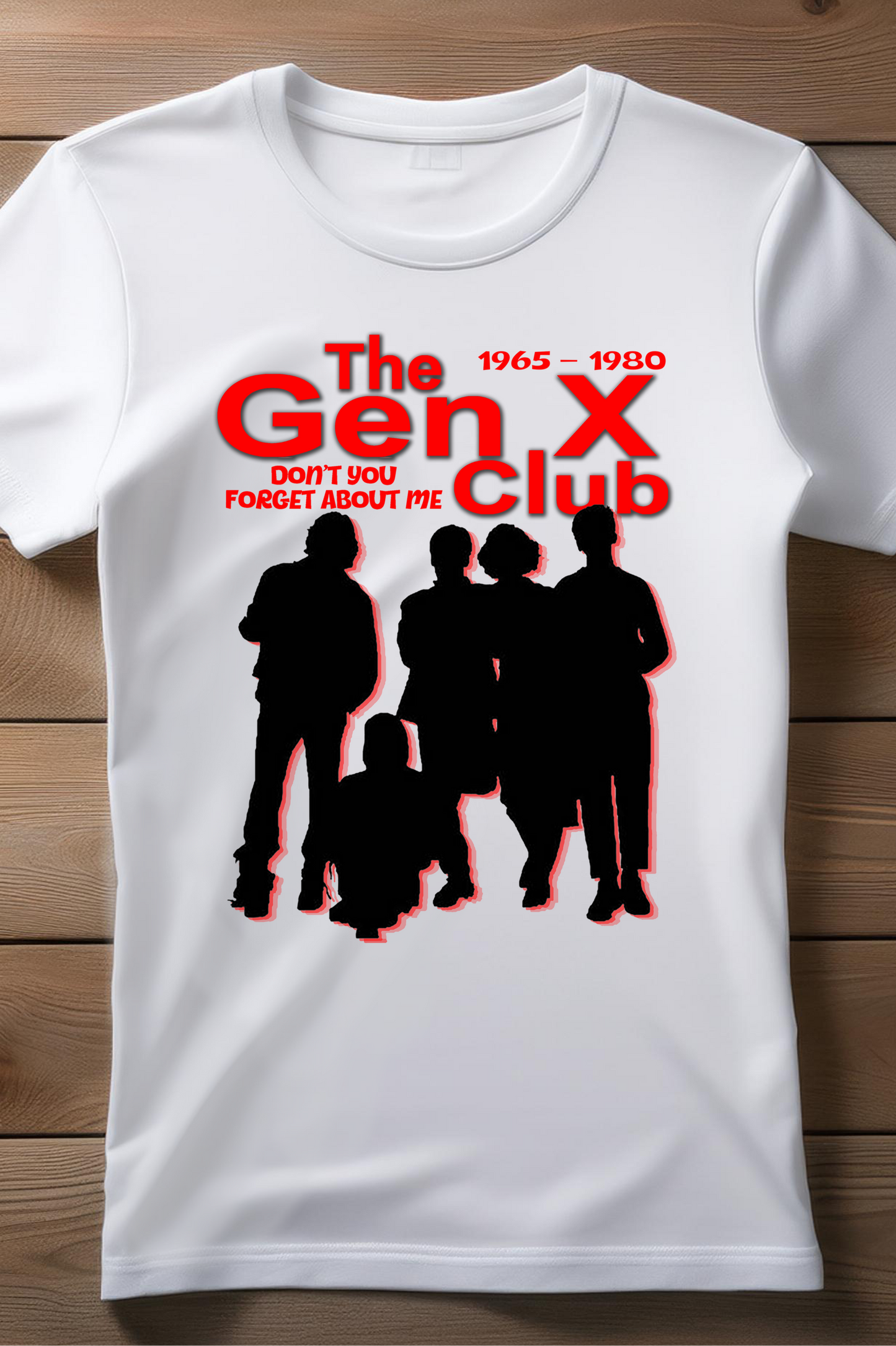 Gen X Club Retro Silhouette T-Shirt – 1965-1980 Nostalgia