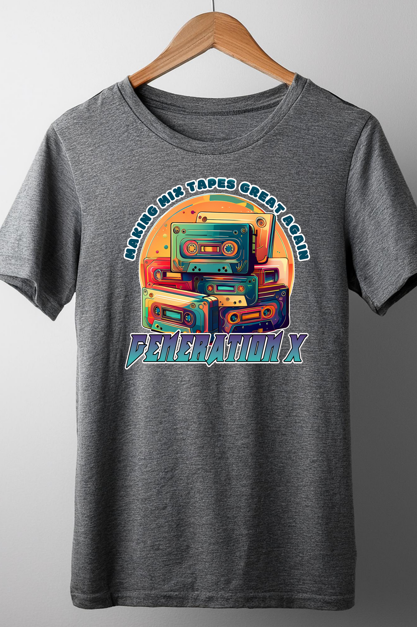 Retro Mixtape Generation X T-Shirt – Nostalgic Vibes
