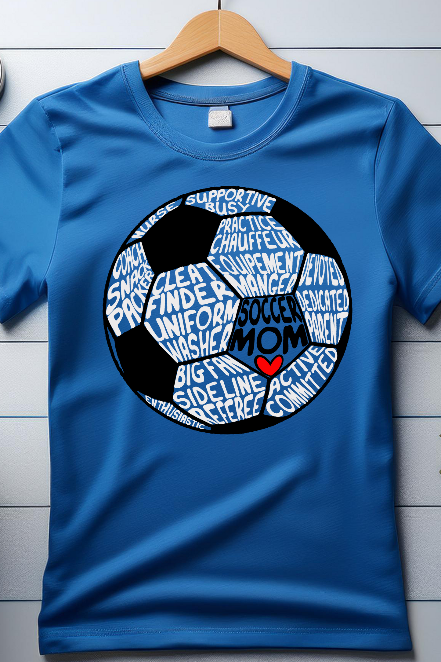 Soccer Mom Word Art Graphic Tee