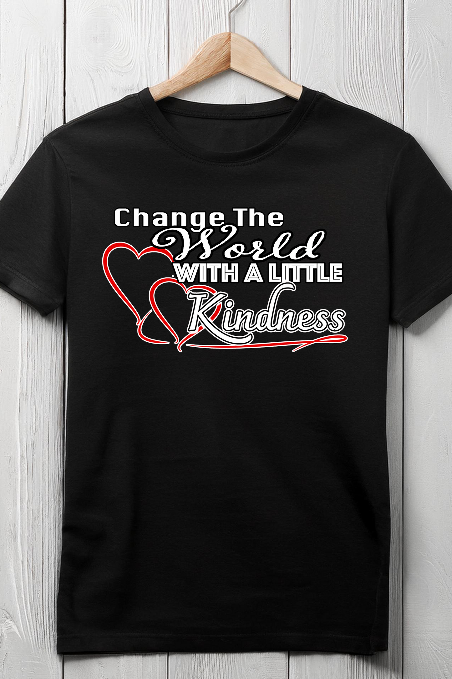 Change the World with Kindness - Inspirational Graphic Tee