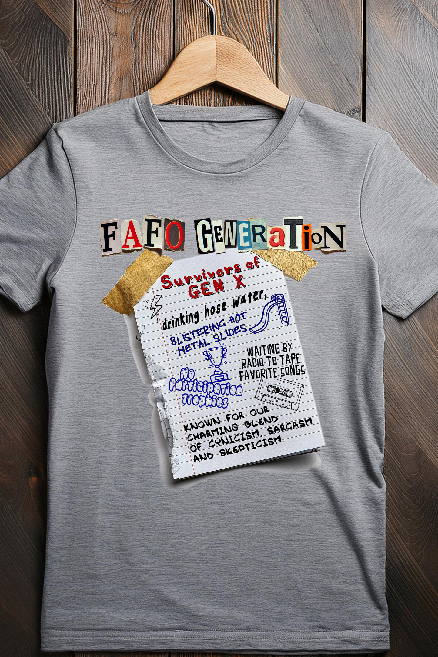 FAFO Generation Gen X Survivor T-Shirt – Retro Nostalgia Tee