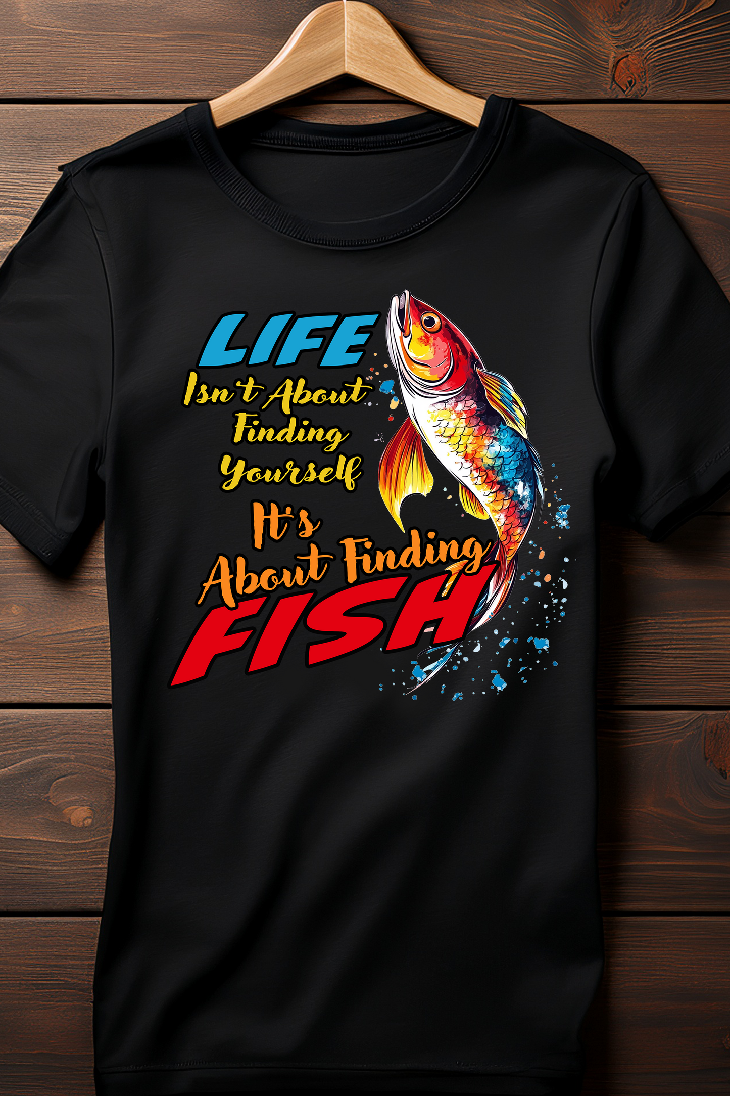 Teach a Man to Fish, He’ll Drink Beer All Day – Funny Fishing Tee