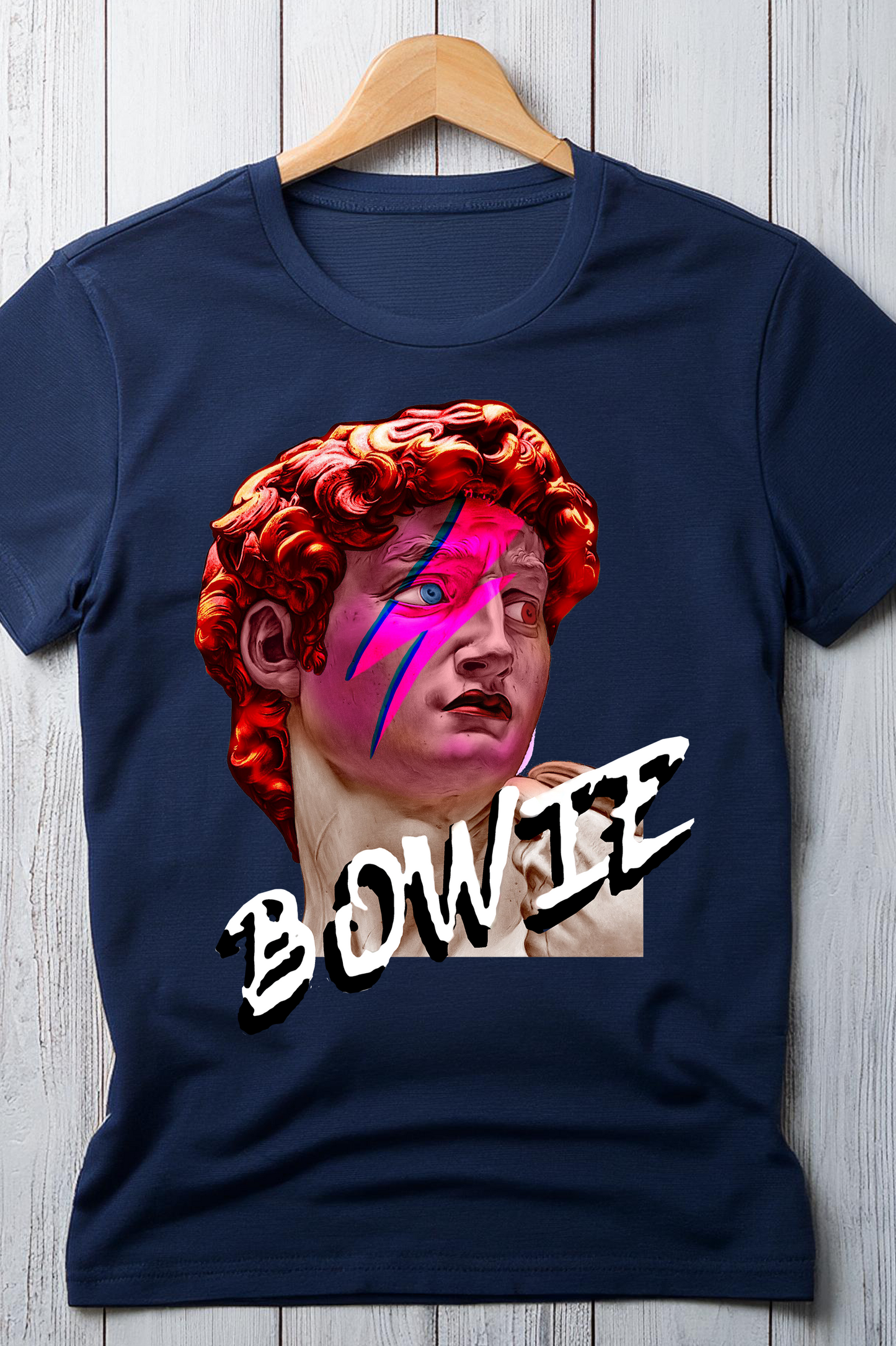 "David Bowie Michelangelo" Art-Inspired T-Shirt