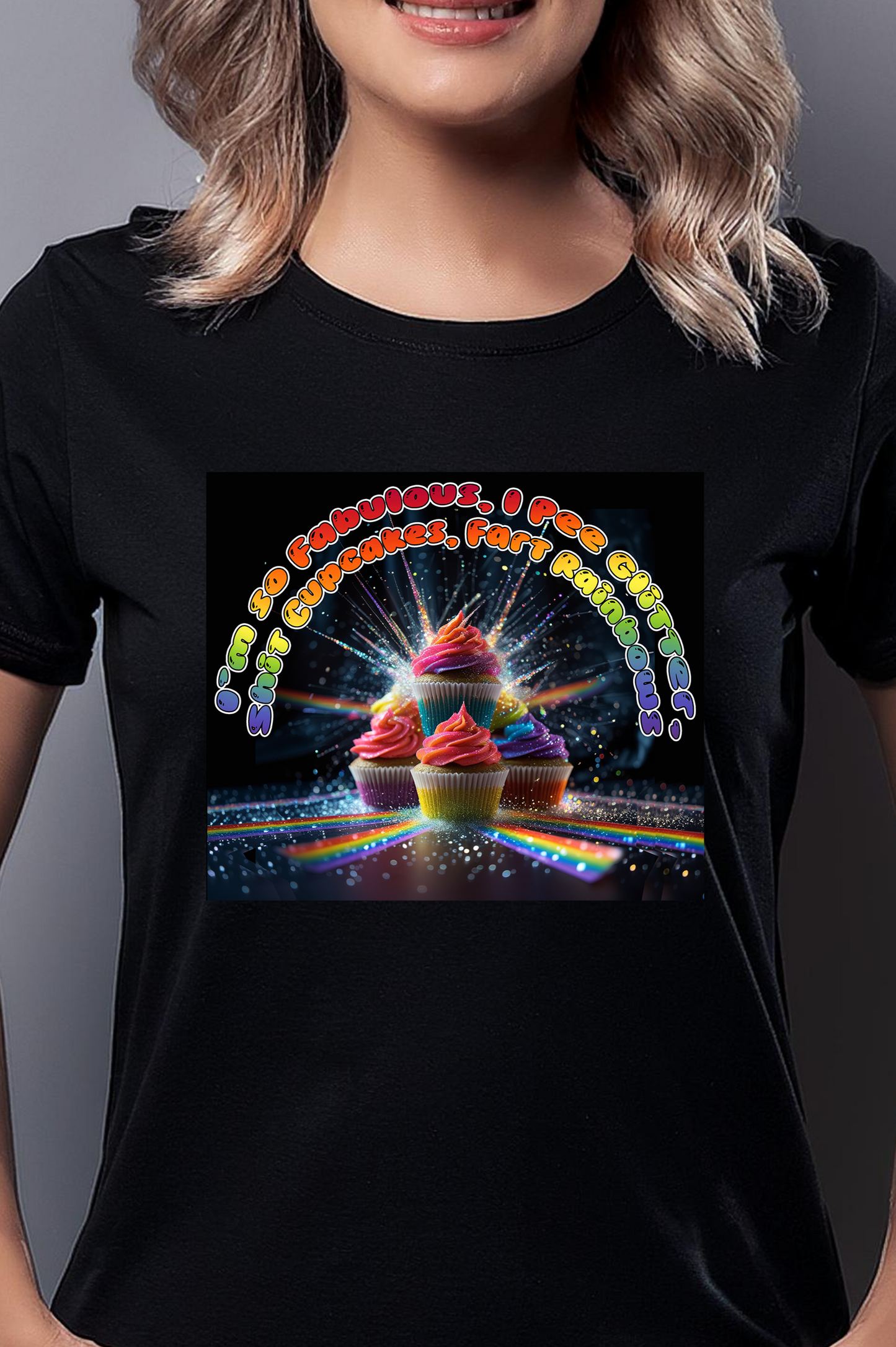 I Fart Rainbows Funny T-Shirt – Glitter, Cupcakes & Rainbows